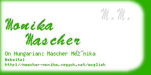 monika mascher business card